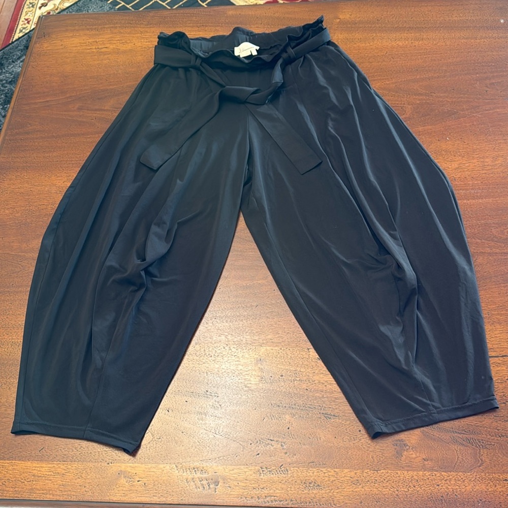 Anthropologie Pants Trousers Loose Black Pants Large size women's